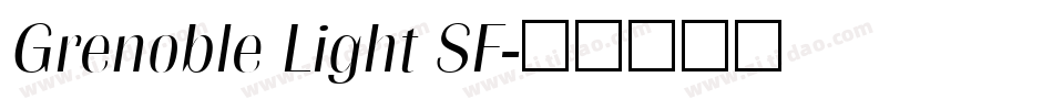 Grenoble Light SF字体转换